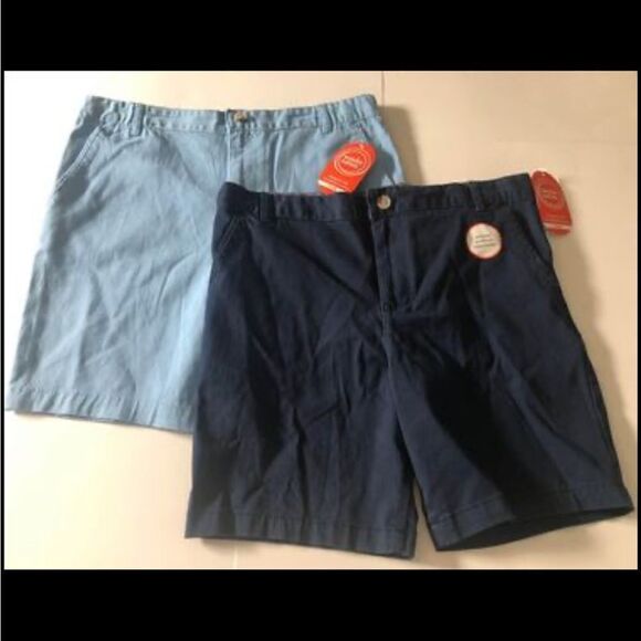 School Uniform Shorts Boys 14 Husky Lot Of 2 - Picture 1 of 3